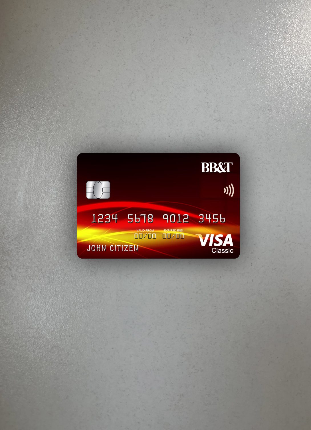 Download USA BB&T Corp. bank visa classic card photolook front Photoshop template